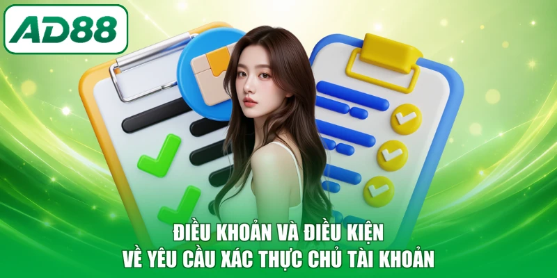 Điều khoản và điều kiện về yêu cầu xác thực chủ tài khoản